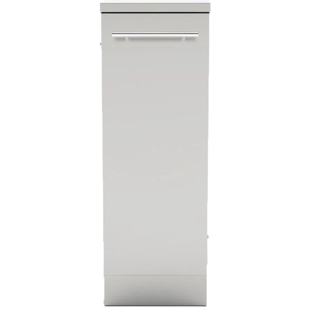 Sunstone cabinet for spice storage with modern white gloss finish and sleek silver handle for kitchen organization