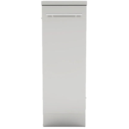 Sunstone cabinet for spice storage with modern white gloss finish and sleek silver handle for kitchen organization