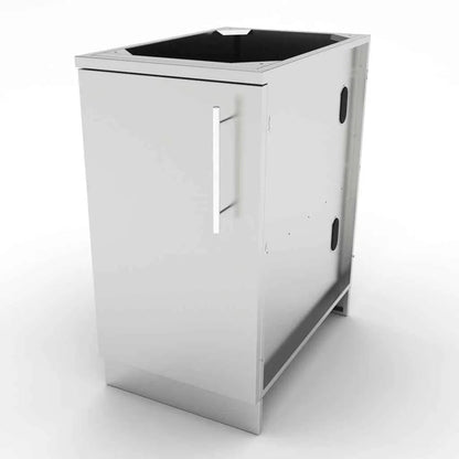Stainless steel outdoor grill cabinet sunstone cabinet storage sbc18fsdl with black interior and modern design