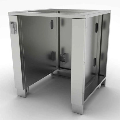 Sunstone fridge cabinet sac30apc stainless steel industrial cabinet with sleek rectangular design and oval handle double doors