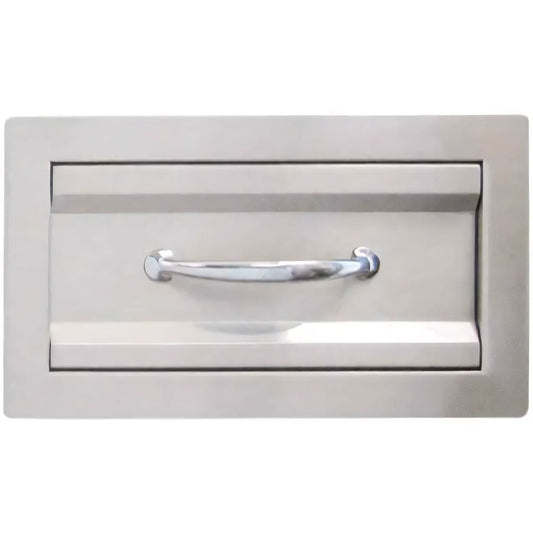 Sunstone premium single drawer stainless steel front with polished chrome handle in silver finish