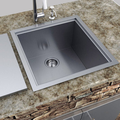 Sunstone Sink with Cover | B - SK20 - Bar Center - B - SK20 - GardenHearth