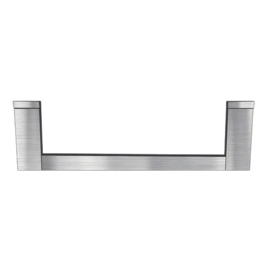 Stainless steel u-shaped handle with brushed finish and rectangular end caps for sunstone 42 inch gas hybrid grill trim kit