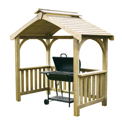 Woodshaw Appleton Barbecue Shelter 650005 - BBQ Shelter - 650005 - GardenHearth