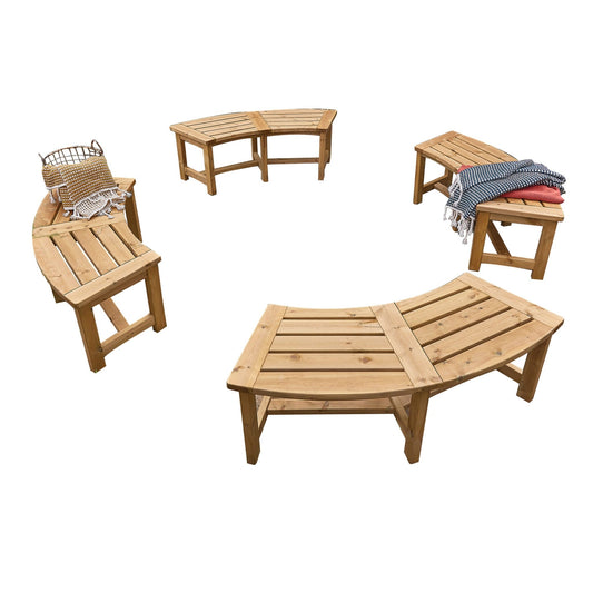 Woodshaw Appleton Curved Bench 610012 - Garden Furniture - 610012 - GardenHearth