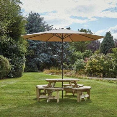 Woodshaw Appleton Round Picnic Bench 600003 - Garden Furniture - 600003 - GardenHearth