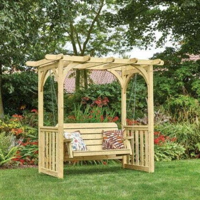 Woodshaw Appleton Swing Arbour 620003 - Garden Furniture - 620003 - GardenHearth