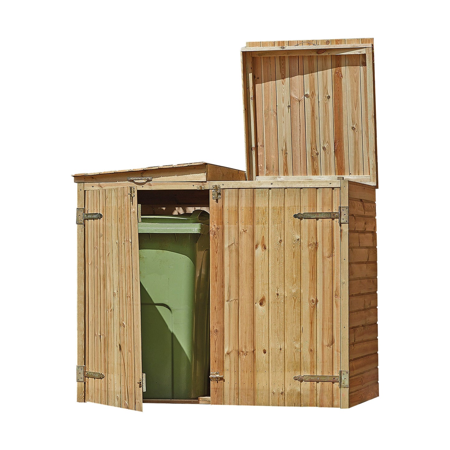 Woodshaw Double Wheelie Bin Store 680002 - Garden Storage - 680002 - GardenHearth