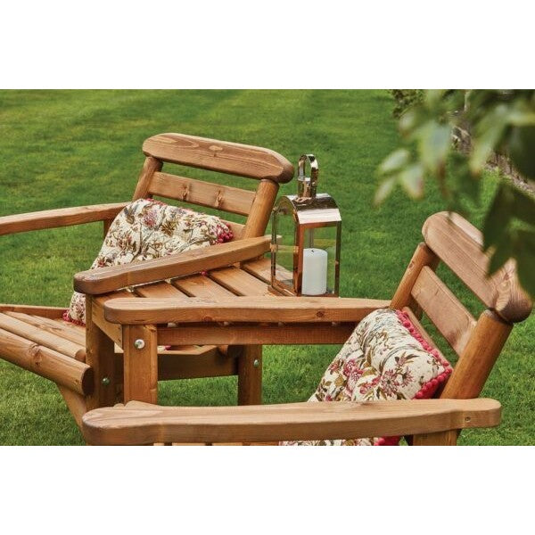 Woodshaw Thornton Rustic Alcove Seat 610011 - Garden Furniture - 610011 - GardenHearth