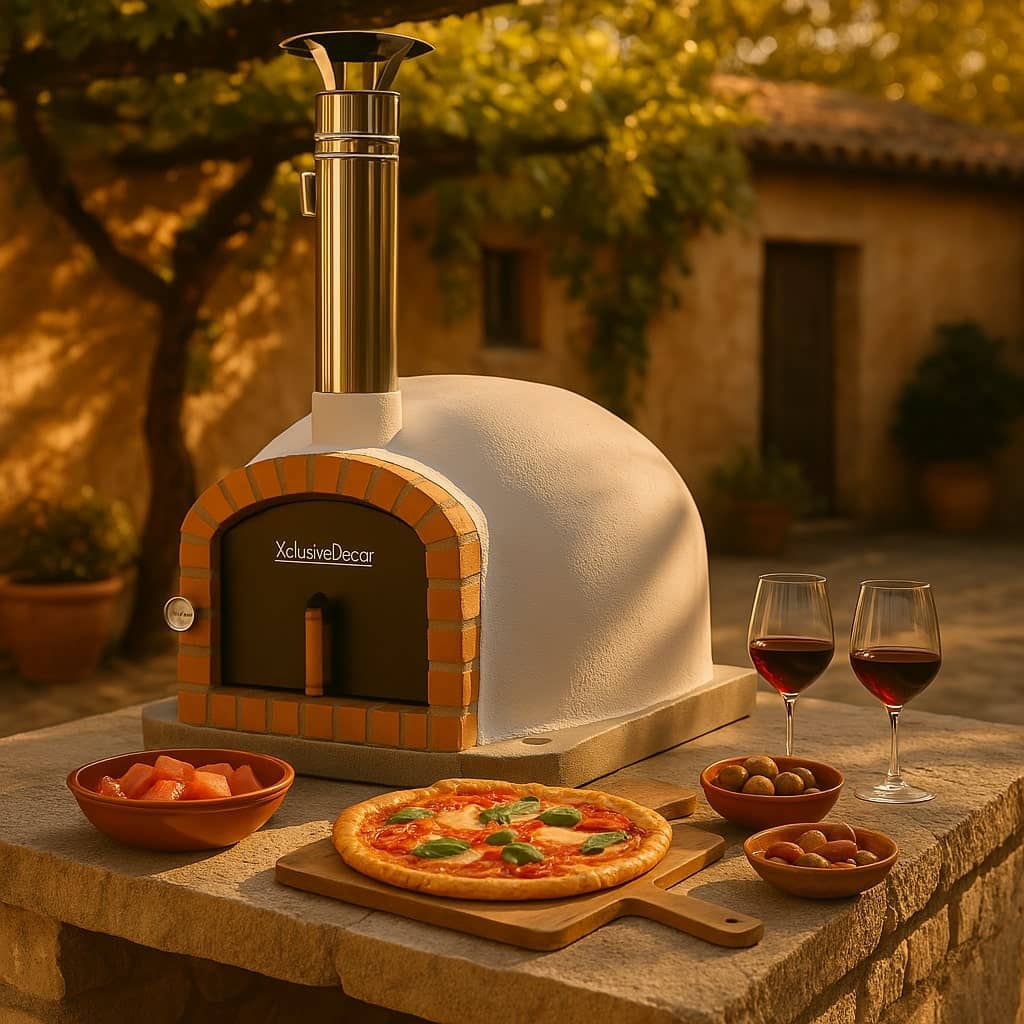 XclusiveDecor Bellissimo Insulated Brick Pizza Oven 100cm | 80100 - Pizza Ovens