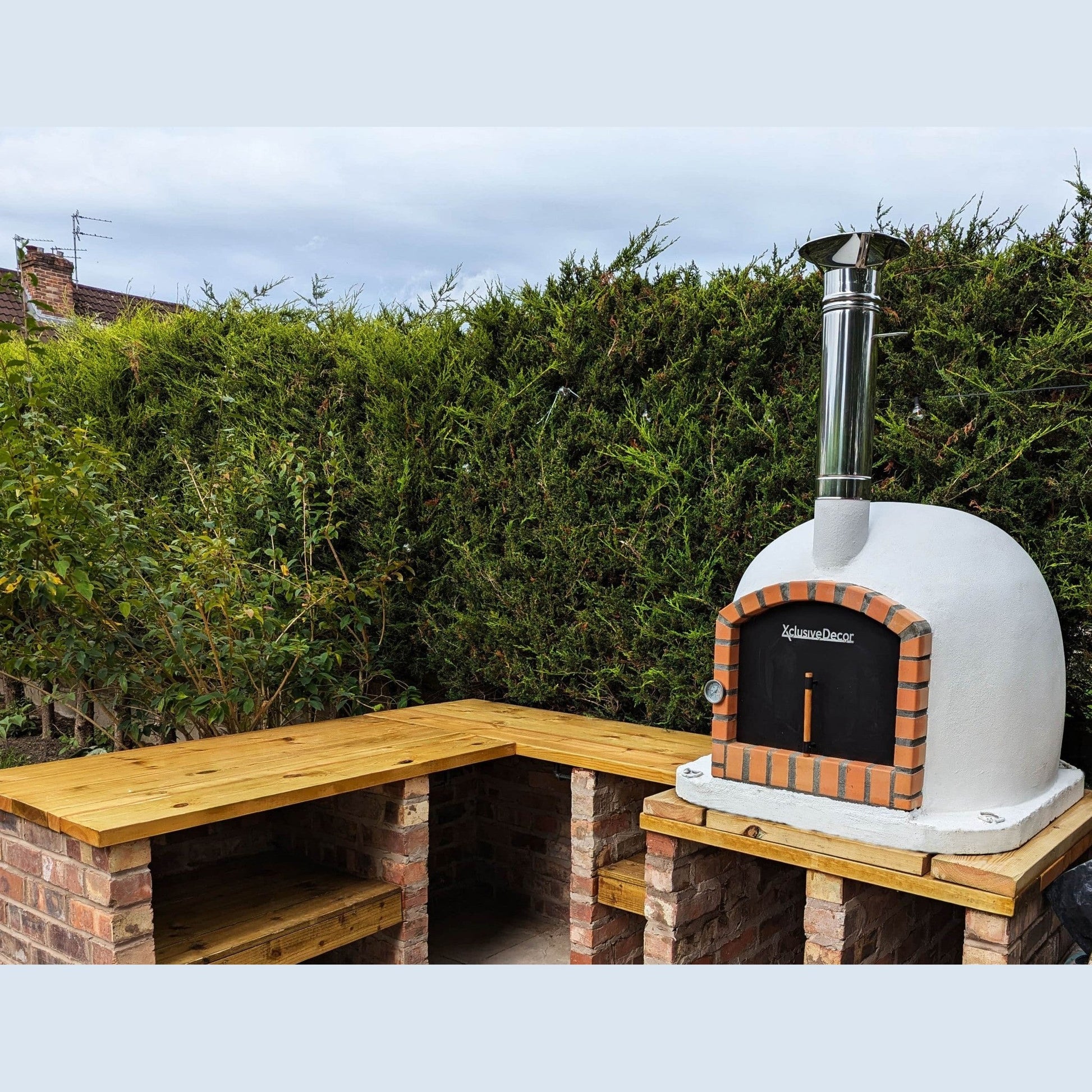 XclusiveDecor Bellissimo Insulated Brick Pizza Oven 100cm | 80100 - Pizza Ovens