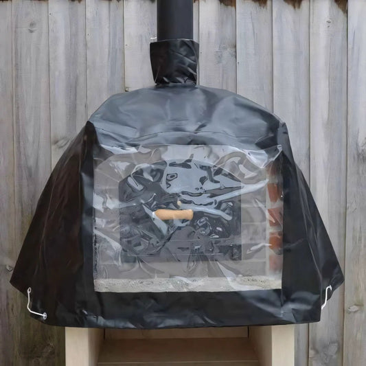Black waterproof cover with clear plastic window for xclusivedecor pizza oven bellissino and premier models