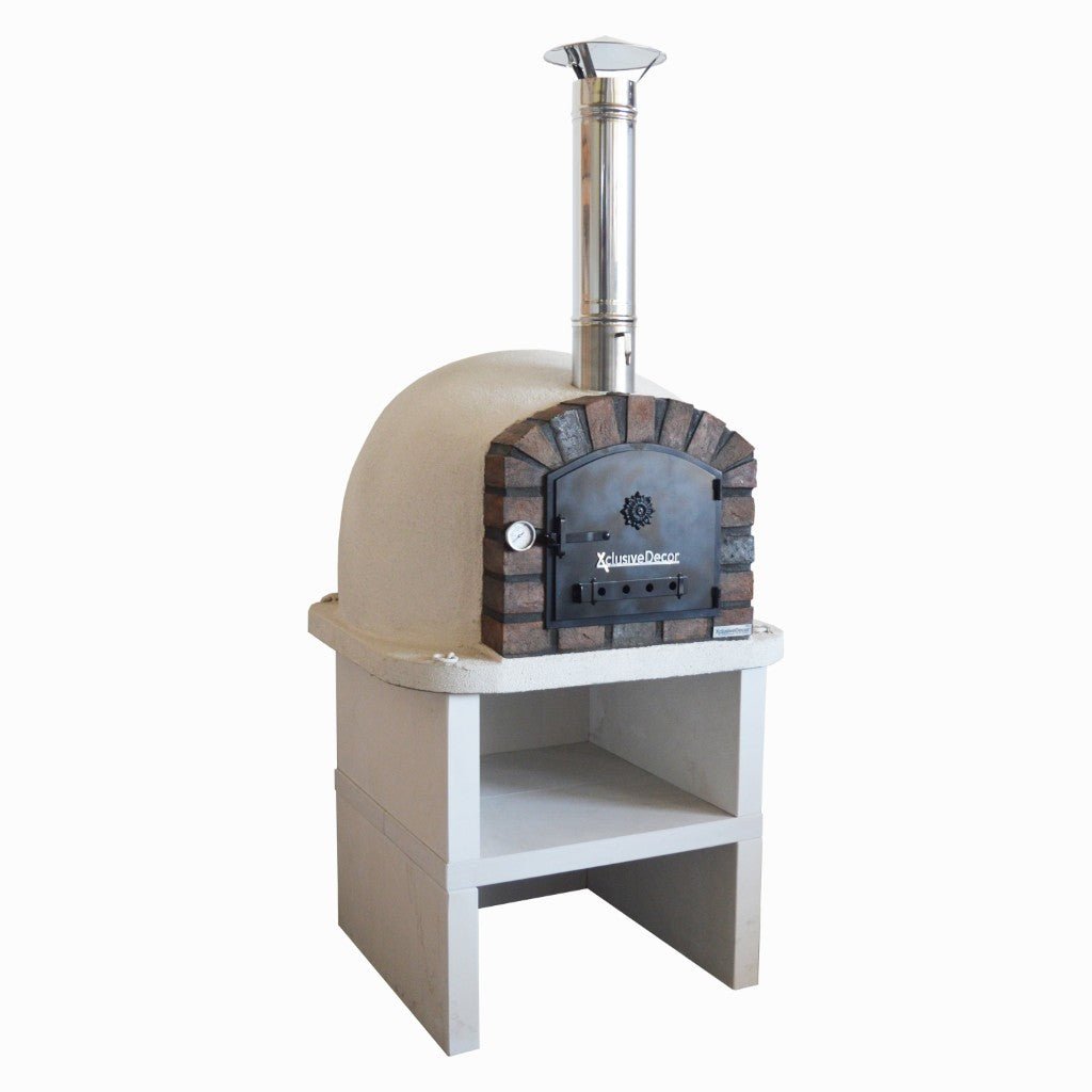 XclusiveDecor Premier Wood Fired Pizza Oven with Stand | PO86100B06 - Pizza Ovens