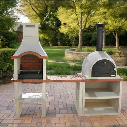 XclusiveDecor Springfield Outdoor Kitchen Pizza Oven & BBQ Grill | SPRING01 - Pizza Ovens