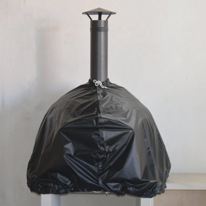 Black waterproof drawstring cover for 100cm wood fired pizza ovens by xclusivedecor